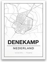 Poster/plattegrond DENEKAMP - 30x40cm