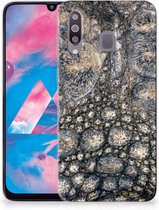Geschikt voor Samsung Galaxy M30 TPU Siliconen Hoesje Krokodillenprint