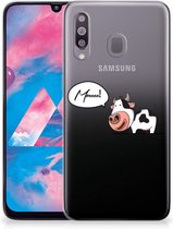 Geschikt voor Samsung Galaxy M30 Telefoonhoesje met Naam Cow