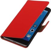 Mobieletelefoonhoesje.nl - Huawei Honor 7 Hoesje Effen Bookstyle Rood