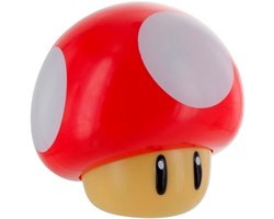 Super Mario Brothers Paddenstoel Figuurlamp – Officieel gelicentieerd verzamelbaar filmmerchandise met geluid, cadeaus voor jongens, accessoires voor kinderkamers – Paladone