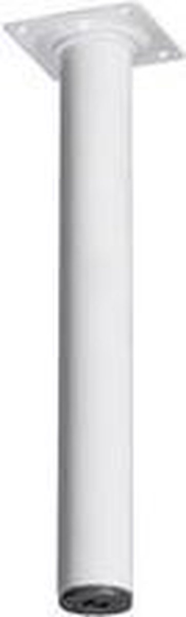 Jeweret meubelpoot rond 25x3cm wit