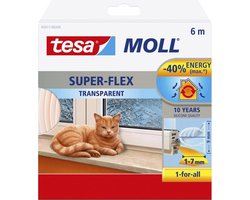 Tesa Moll Superflex Silicone - Transparant - 9 mm x 6 m