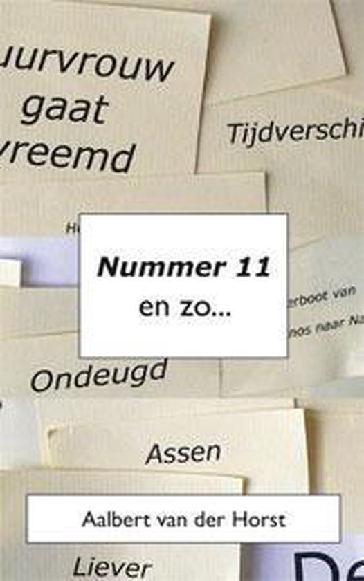 Cover van het boek 'Nummer 11 en zo...'