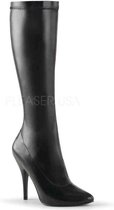 EU 41,5 = US 11 | SEDUCE-2000 | 5 Plain Stretch Knee Boot, Side Zip