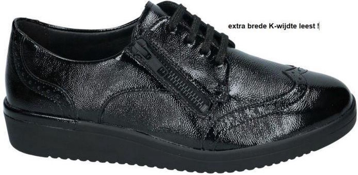 Solidus Solid Dames zwart lage gesloten schoenen