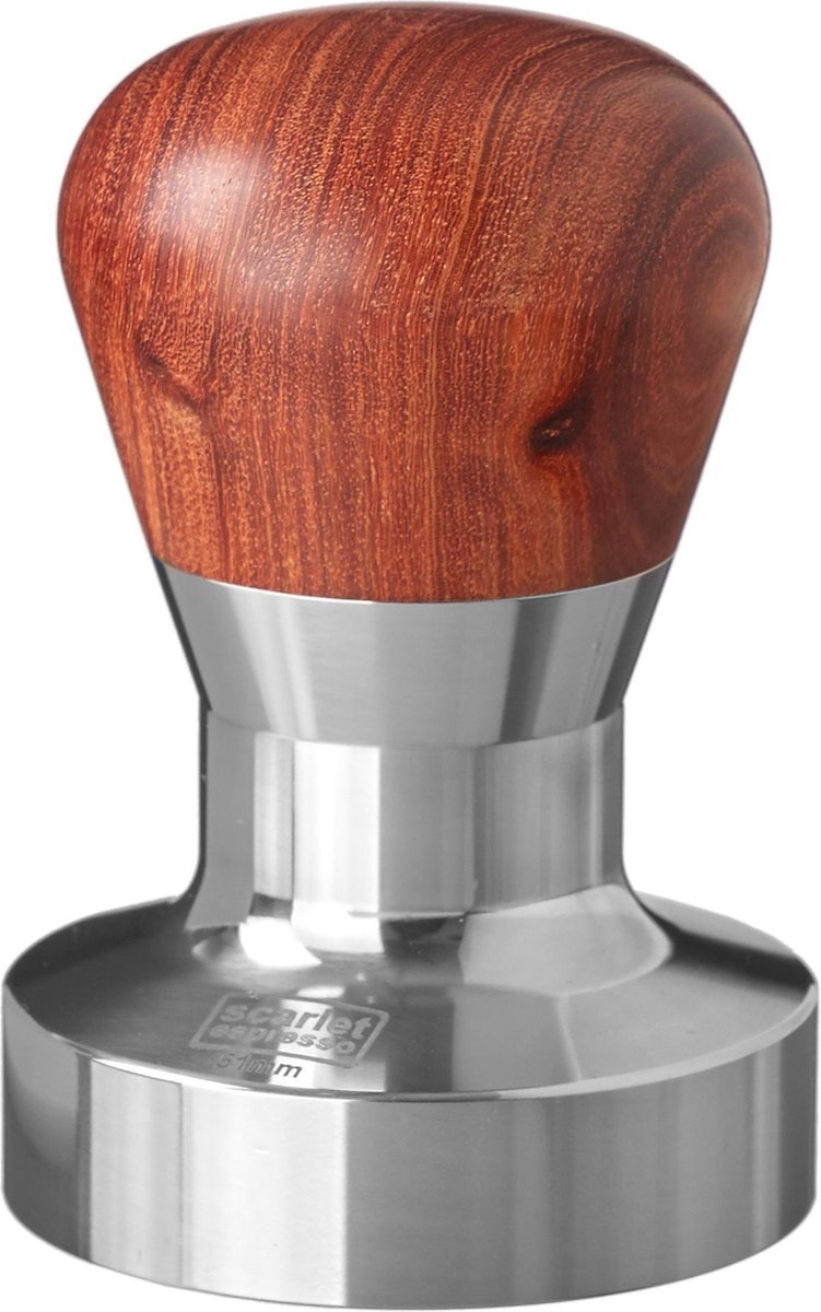 Scarlet Espresso Tamper Vittoria - Edelholz Griff & Edelstahl Basis 58mm