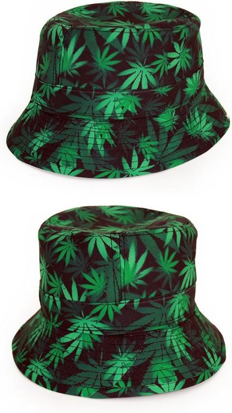 Hawaï chapeau - chapeau de pêcheur chapeau de soleil feuille de cannabis |  bol.com