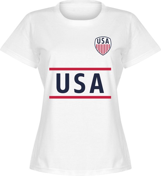 USA Team Dames T-Shirt - Wit - L