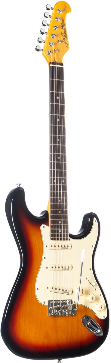 J & D ST Vintage (3-Colour Sunburst) - ST-Style elektrische gitaar