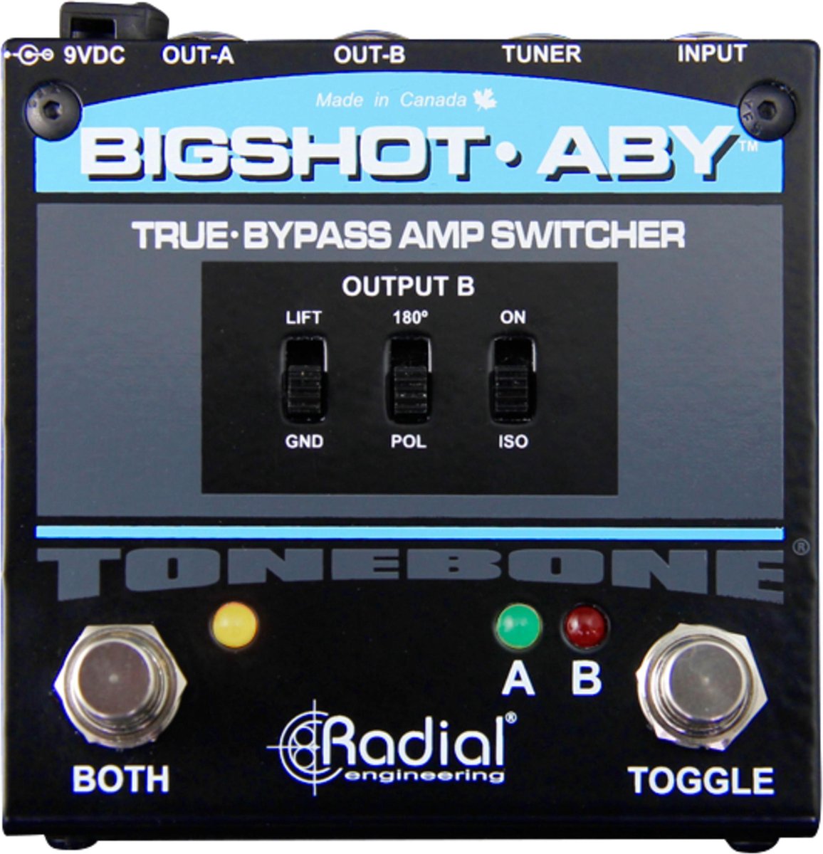 Radial Bigshot ABY MKII true bypass ABY switcher
