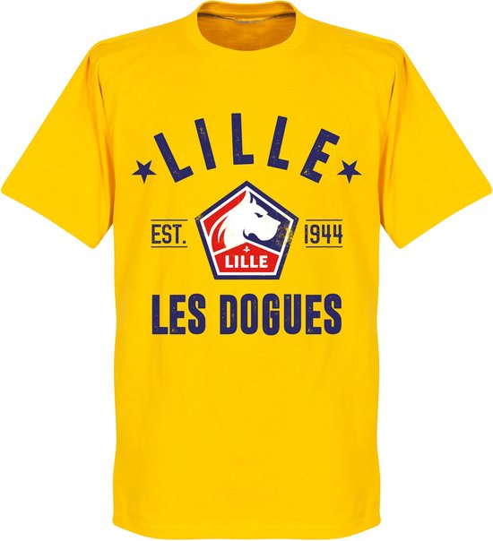 OSC Lille Established T-Shirt - Geel - XXXXL