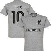 Liverpool Mane 10 Team T-Shirt - Grijs - 3XL
