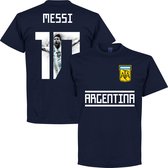 Argentinië Messi 10 Gallery Team T-Shirt - Navy - XXL