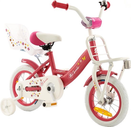 2Cycle Magic Kinderfiets - 12 inch - Poppenzitje - Roze - Meisjesfiets