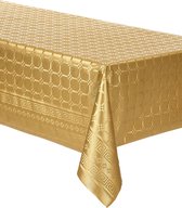 ISAP FRANCE - Goudkleurig dambord patroon tafelkleed