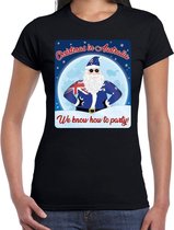 Fout Australie Kerst t-shirt / shirt - Christmas in Australia we know how to party - zwart voor dames - kerstkleding / kerst outfit XS