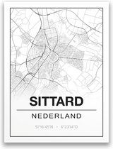 Poster/plattegrond SITTARD - A4
