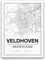 Poster/plattegrond VELDHOVEN - A4