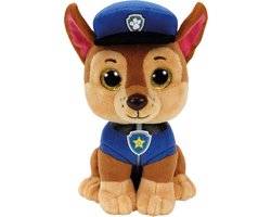 TY - PAW Patrol Knuffel Chase - 15 cm - Pluche Speelgoed met Glitterogen - TY Original