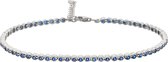Tennisarmband 2.5mm Blauw CZ 925 Rd