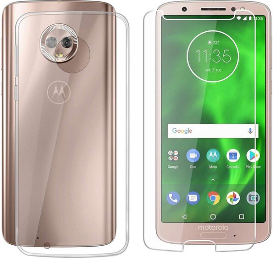 Étui Motorola Moto G6 Plus Étui souple en silicone TPU transparent +  Protecteur... | bol.com
