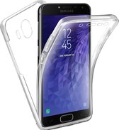 Hoesje Geschikt voor: Samsung Galaxy J4 Plus 2018 - Dubbel zijdig 360° - Transparant