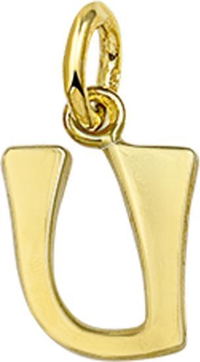 The Jewelry Collection Hanger Letter U - Goud