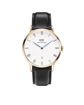 Daniel Wellington 1101DW Dapper Sheffield Rose Gold - Horloge - 38 mm - Zwart