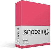 Snoozing - Flanelle - Laken - Lit simple - 240x260 cm - Fuchsia