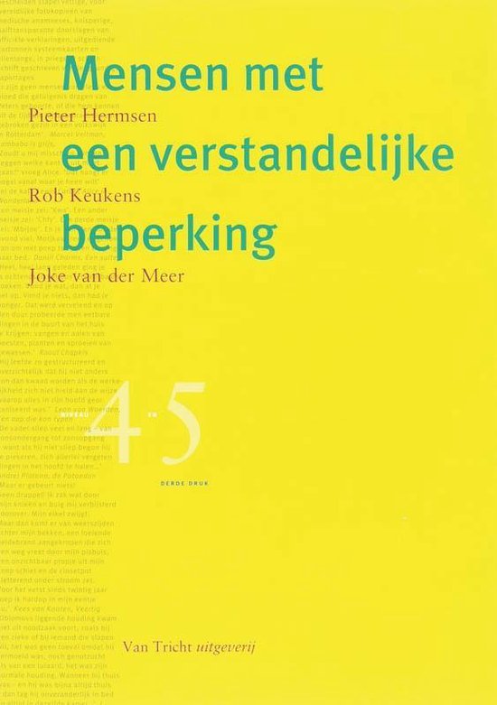 Cover van het boek 'Mensen met een verstandelijke beperking'