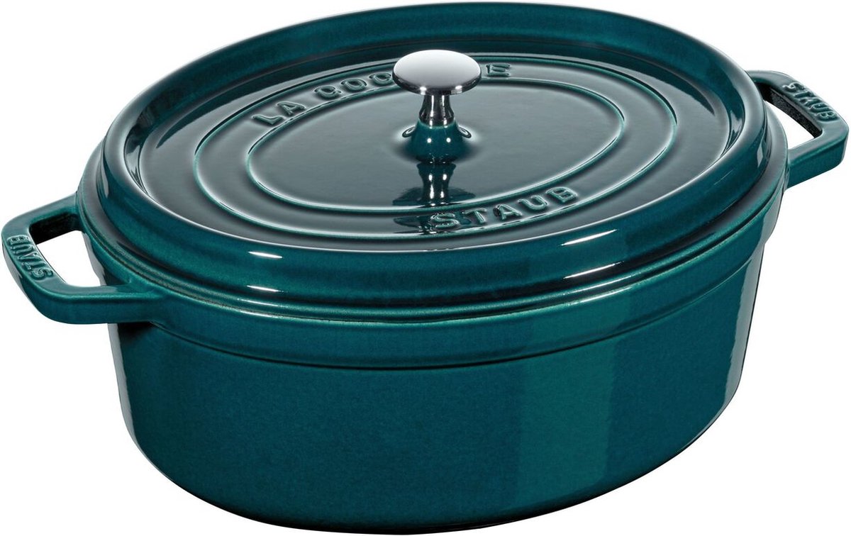 Staub - OVAAL 1103137 - 31 CM APPELBLAUWZEEGROEN 'LA MER' NEW CLASSIC STAUB 1103137