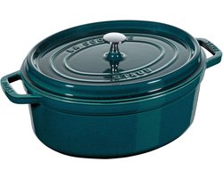 Braadpan Ovaal 31 Cm Appelblauwzeegroen 'la Mer' New Classic Staub 1103137