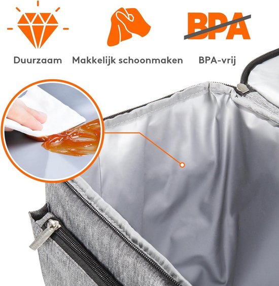 Grote Capaciteit Waterdichte Geïsoleerde Picknick Lunch Tas Met Afneembare Schouderriem Voor Camping Bbq