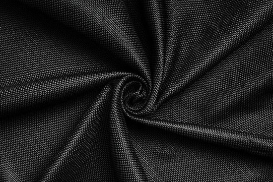 Larson - Rideau occultant tissé de luxe - Anneaux - Noir - 150 x 250 cm - Occultant et prêt à l'emploi