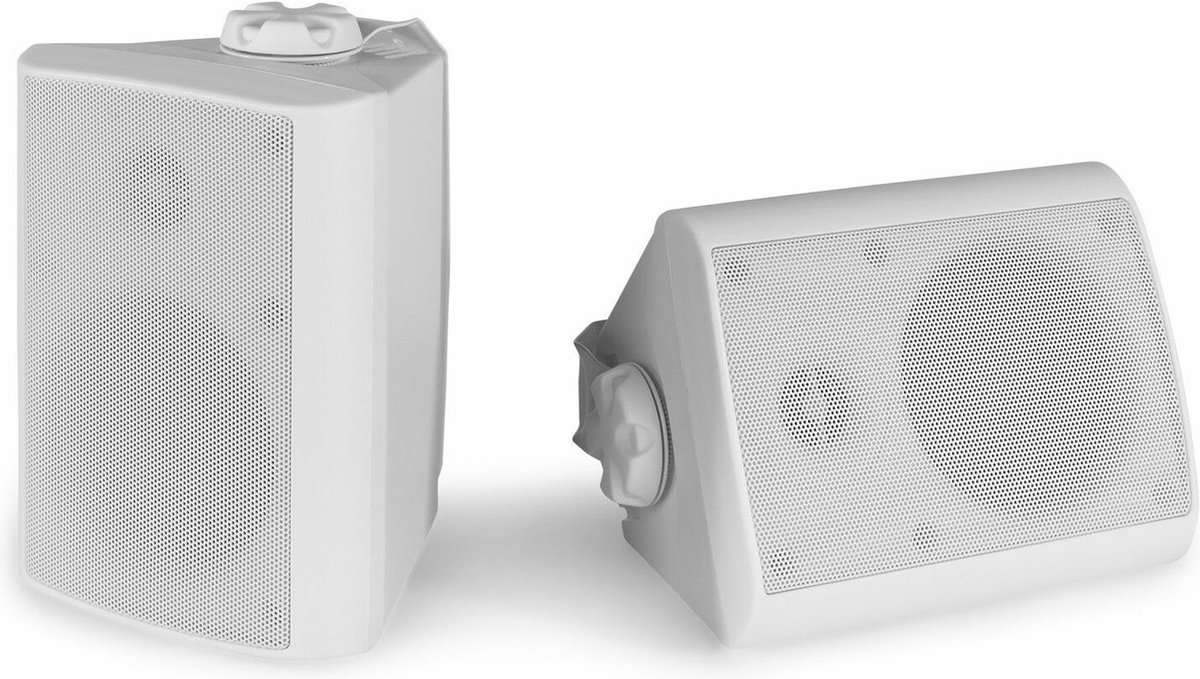 Buiten speakers - Power Dynamics BT10 versterker met Bluetooth en 4'' witte speakers thumbnail 4