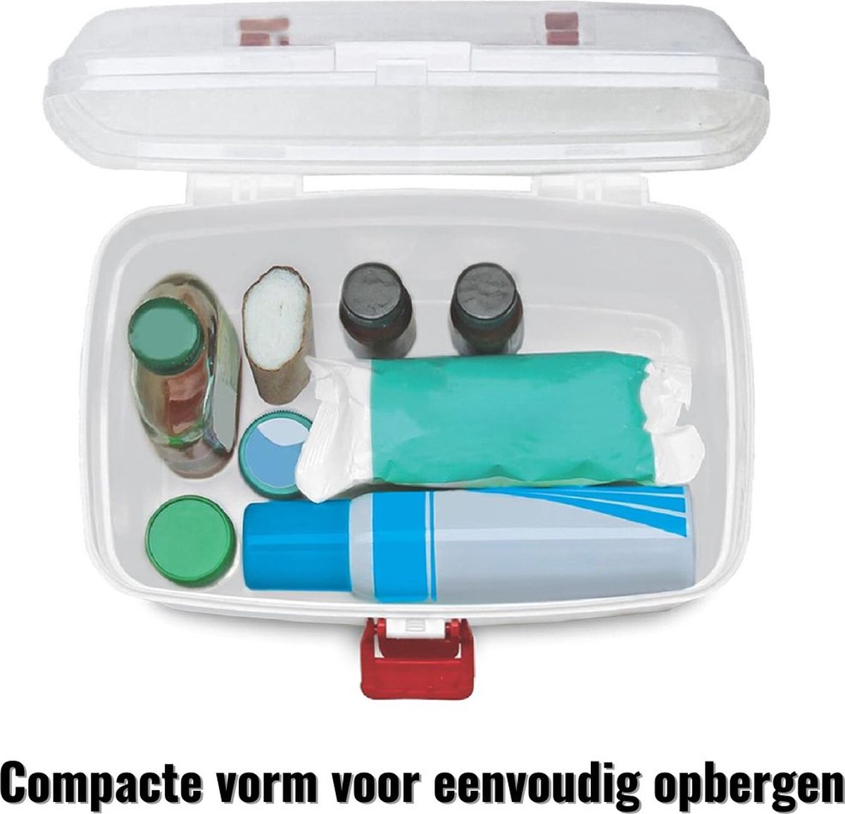 Sonhomay 4- Tier Medicine Cabinet Organizer Plastic Opbergdoos Opslag Container Familie Geneeskunde Box Organizer Houdt Vitaminen Supplementen Geneeskunde Flessen Medicijn Plank Rack Opslag voor