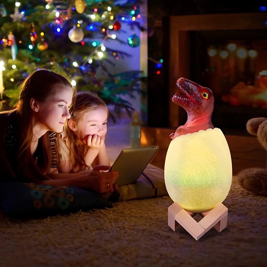 Dinosaurus T-REX Speelgoed Lamp - Dino Nachtlamp Kinderen - Verlichting - 16 Kleuren van Dreamscene — afbeelding 5