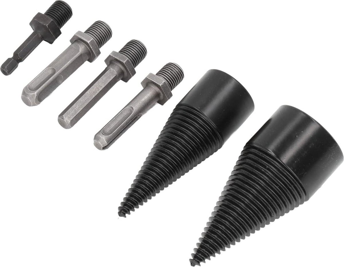 Houtsplijter, boor 42 mm 32 mm, met 6 boorgrepen, boorkegel, kegelsplijter, splijtboor, brandhoutsplijter, kloofhoutkegel, houtsplijtboor voor boormachine, houtsnijder Houtsplijter, boor 42 mm 32 mm, met 6 boorgrepen, boorkegel, kegelsplijter, splijtboor, brandhoutsplijter, kloofhoutkegel, houtsplijtboor voor boormachine, houtsnijder