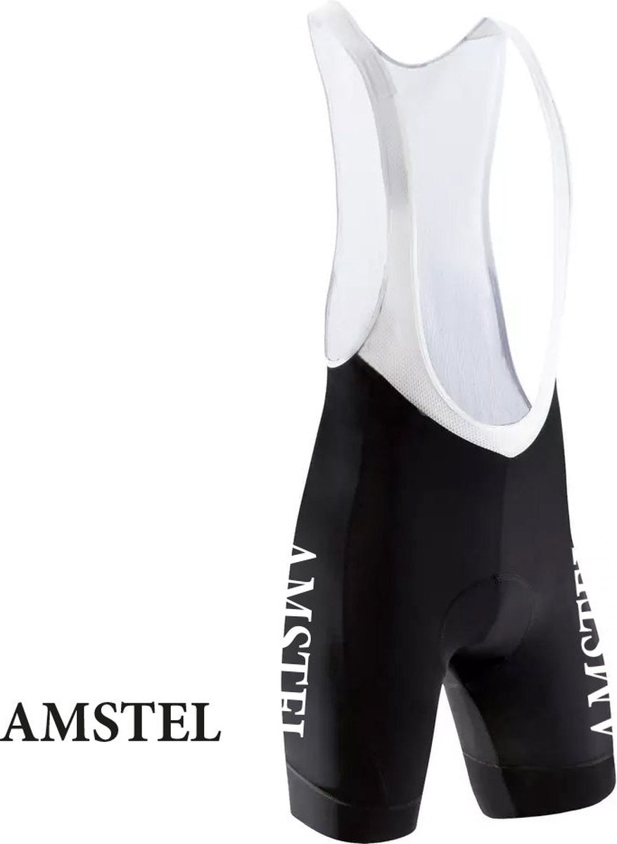 Retro Wielerbroek Amstel Bier - REDTED -Zwart - XXL