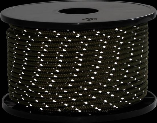 vidaXL - Tentscheerlijn - met - reflecterende - strips - en - spanners - 50 - m - 5 - mm van Vidaxl — afbeelding 2