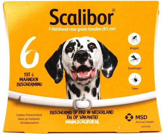 Intervet Tekenband Scalibor Grote Rassen Large (65 cm)