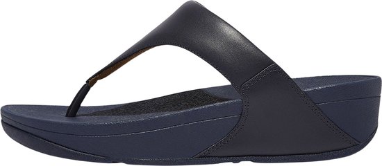 FitFlop Lulu Toepost en cuir BLEU - Taille 39
