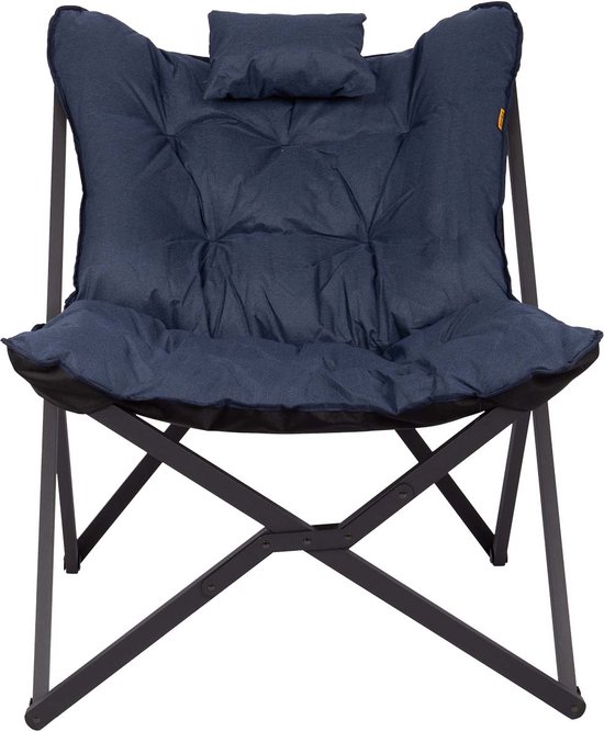 Bo-Camp - Industrial - Relaxstoel - Brandon - Cationic - Blauw van Bo-Camp — afbeelding 4