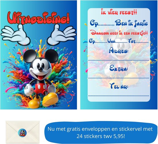 Uitnodiging verjaardag hout met hart van paarse bloemen