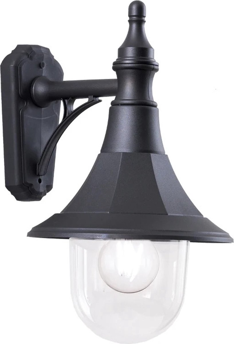 Elstead Lighting LED Wand Buitenlamp Shannon | 1X E27 Max 60W | IP44 | Dimbaar | Black