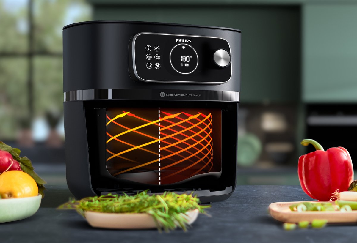 Philips 7000 Series Airfryer - Combi XXL Connected - HD9876/90 - Rapid CombiAir - 8.3L - Tot 6 Personen — afbeelding 7