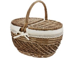 Picknickmand Country-Love met picknickaccessoires van FRANK FLECHTWAREN Picknickmand