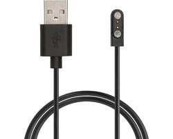 kwmobile USB-oplaadkabel geschikt voor Mibro Watch T2 / A2 / Watch C3 / GS Pro kabel - Laadkabel voor smartwatch - in zwart