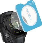 kwmobile 2x smartwatch screenprotector geschikt voor Garmin Forerunner 165 / Forerunner 165 Music - Protector sporthorloge krasbestendig - Transparant met aanbrengtool